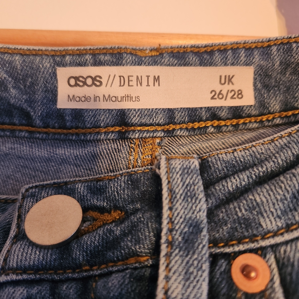 ASOS Denim Women's Classic Blue Jeans